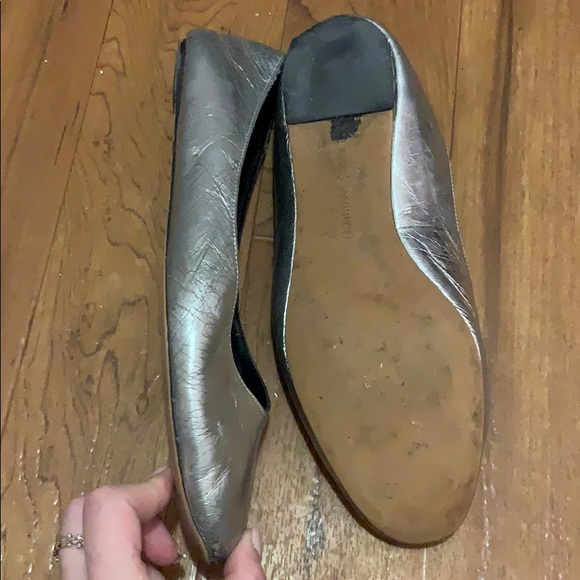 Rebecca minkoff metallic silver flats size 8.5 - Picture 4 of 8